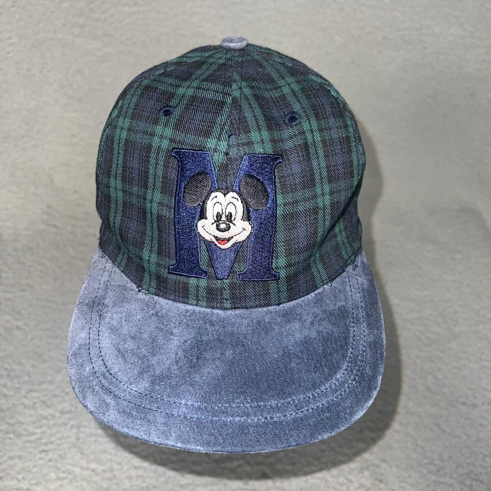 VTG Goofy's Hat Co. Disney Mickey Mouse Baseball Cap Suede Bill Strapback 90s